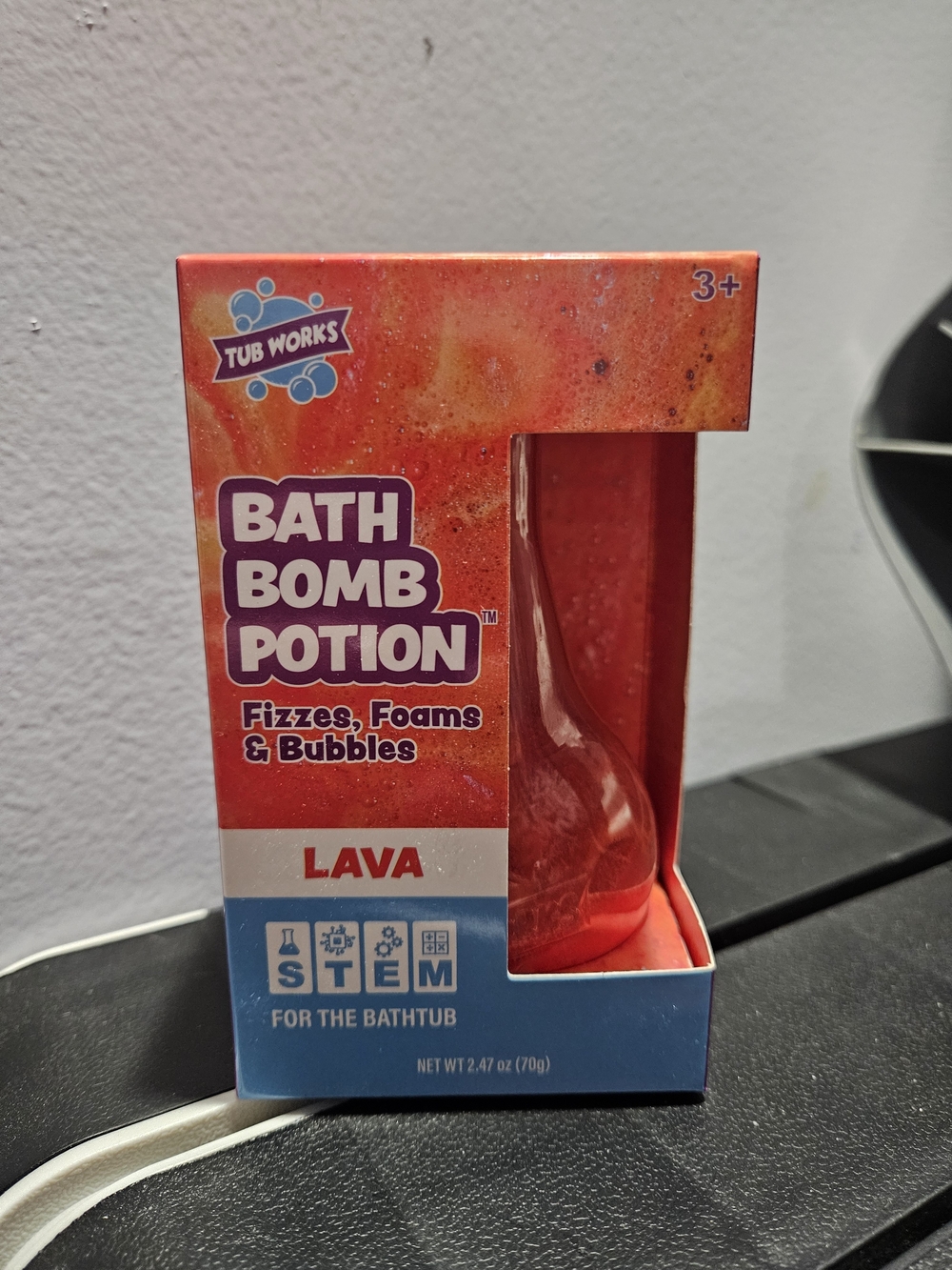 Tub Works Bath Bomb Potion LAVA Kids Bath Bomb Potion Lava - Fizzy Foaming Bath